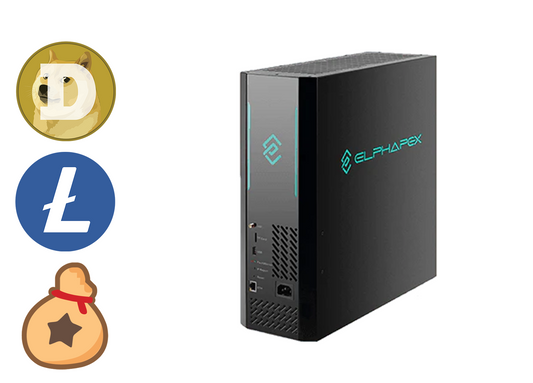 ElphaPex DG Home 1 DOGE LITECOIN Miner 2.1GH 630W - Miner4You